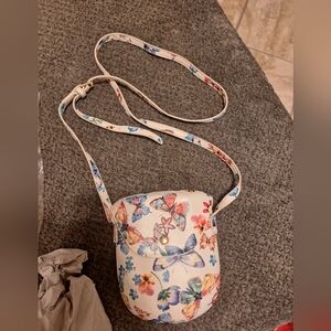 Floral Butterfly Crossbody Bag